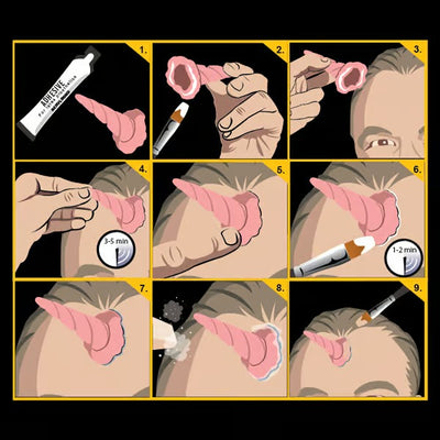 Tinsley Transfers 3D FX Transfer Unicorn Prosthetic Transfers