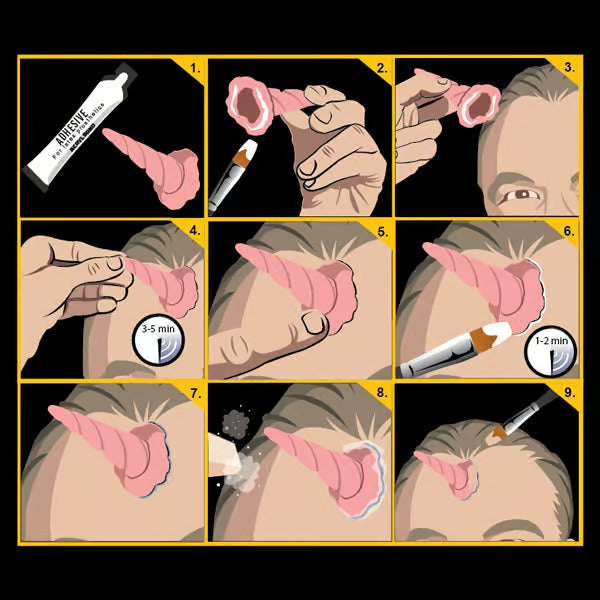 Tinsley Transfers 3D FX Transfer Unicorn Prosthetic Transfers