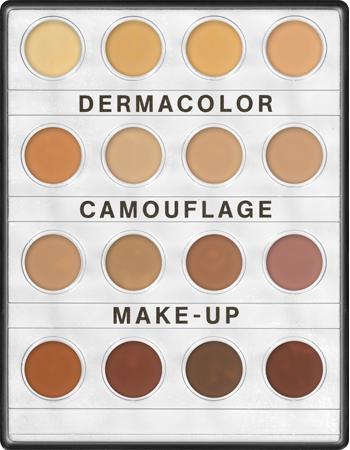 Kryolan Dermacolor Camouflage Creme Mini-Palette 16 Colors Foundation Palettes