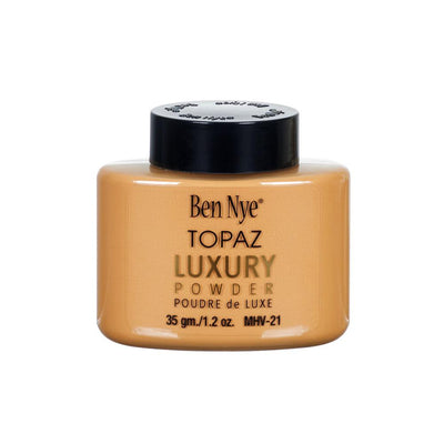 Ben Nye Topaz Luxury Powder Loose Powder 1.2oz Shaker Bottle (MHV-21) (Talc Free)  