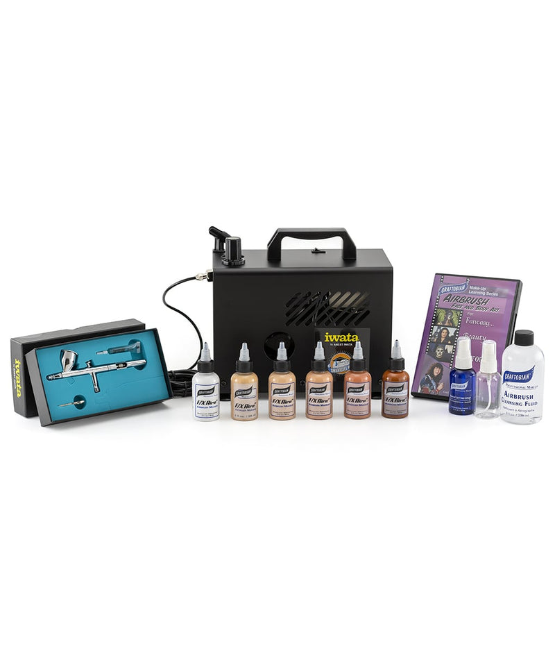 Graftobian Single Brush Airbrush System F/X Aire™ Airbrush SFX Kits Skin Shades (20098)
