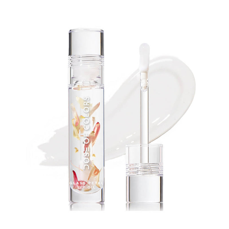 Dose of Colors Glass Petals Lip Oil Lip Oil Top Coat (Clear)  