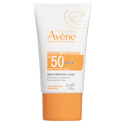 Avène Mineral Sunscreen Multi-Defense Fluid SPF 50+ Face Sunscreen