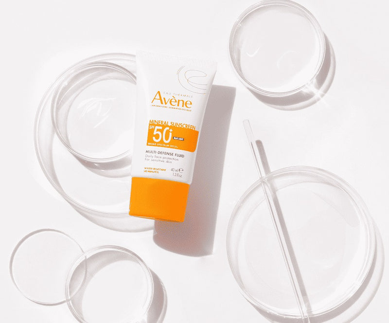 Avène Mineral Sunscreen Multi-Defense Fluid SPF 50+ Face Sunscreen