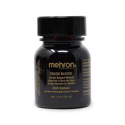 Mehron Stage Blood Blood 1oz with brush Dark Venous 