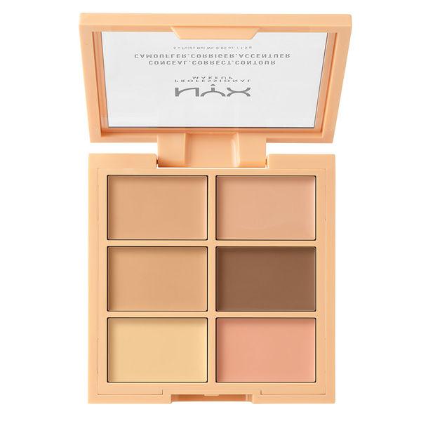 NYX Conceal, Correct, Contour Palette Concealer Palettes Light- 3CP01  