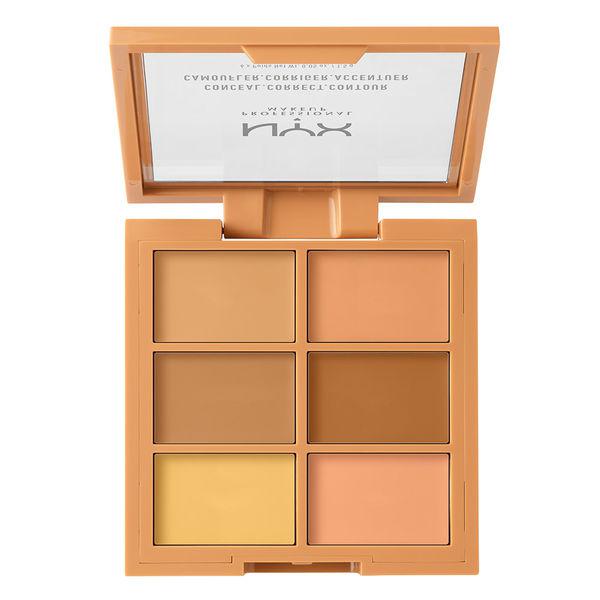 NYX Conceal, Correct, Contour Palette Concealer Palettes Medium - 3CP02  