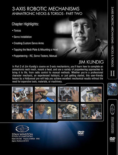 Stan Winston Studio 3-Axis Robotic Mechanisms Animatronic Necks & Torsos (DVD) SFX Videos   