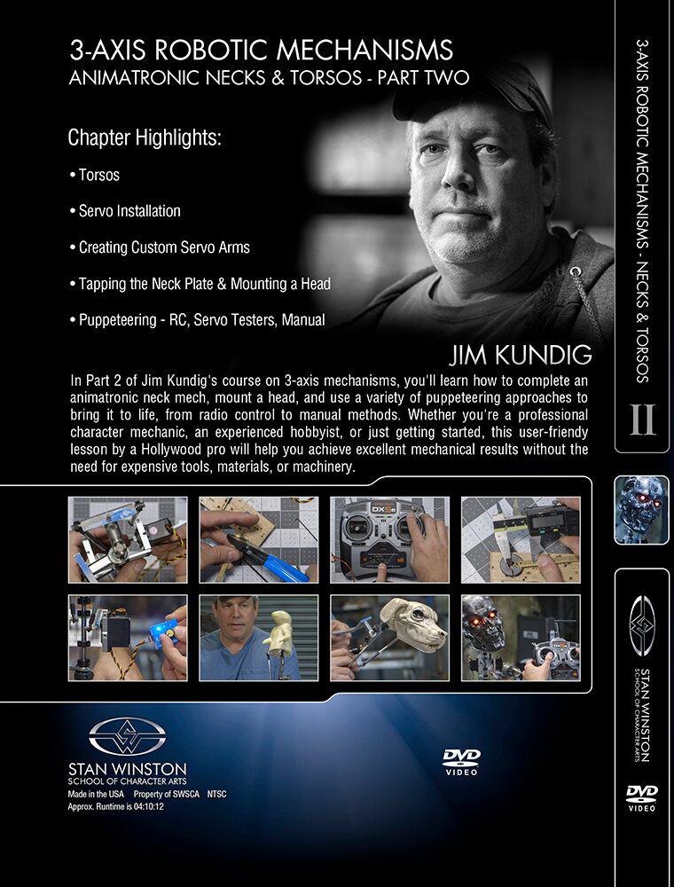 Stan Winston Studio 3-Axis Robotic Mechanisms Animatronic Necks & Torsos (DVD) SFX Videos   