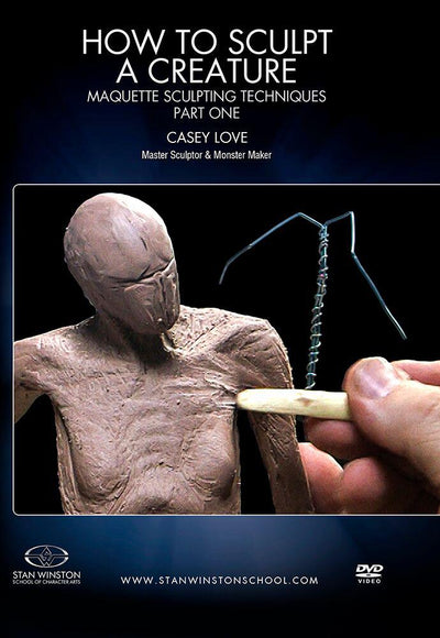 Stan Winston Studio How to Sculpt a Creature Maquette Sculpting Techniques (DVD) SFX Videos Part 1  