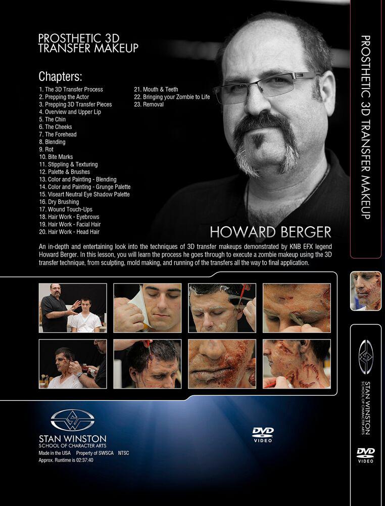 Stan Winston Studio Zombie Makeup - 3D Pros-Aide Transfer Application (DVD) SFX Videos   