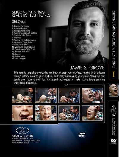 Stan Winston Studio Silicone Painting Realistic Flesh Tones (DVD) SFX Videos   