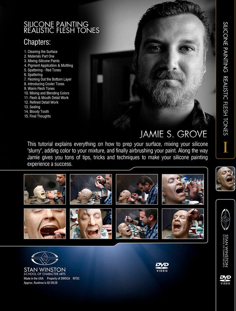 Stan Winston Studio Silicone Painting Realistic Flesh Tones (DVD) SFX Videos   