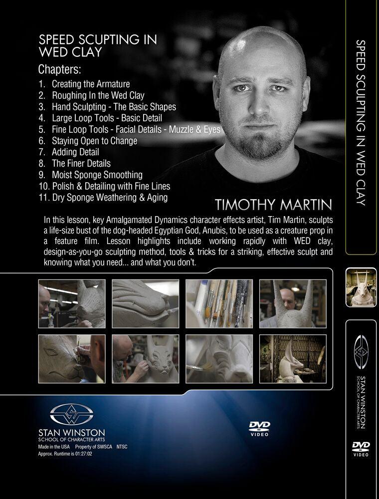 Stan Winston Studio Speed Sculpting In WED Clay (DVD) SFX Videos   
