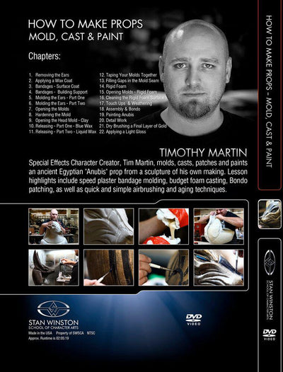 Stan Winston Studio How To Make Creature Props - Mold, Cast & Paint (DVD) SFX Videos   
