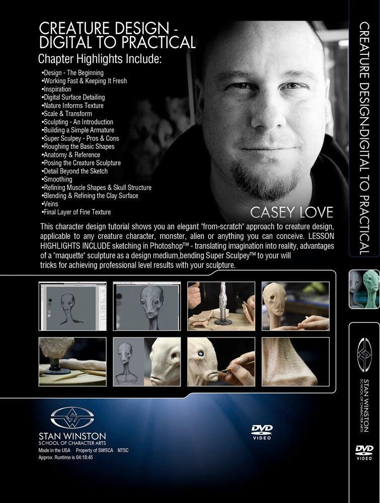 Stan Winston Studio Creature Design - Digital To Practical (DVD) SFX Videos   