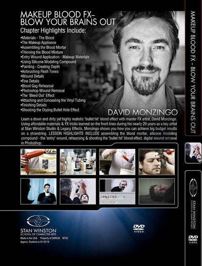 Stan Winston Studio Makeup Blood FX - Blow Your Brains Out (DVD) SFX Videos   