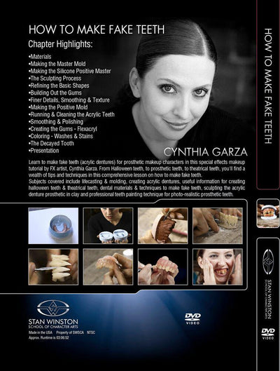 Stan Winston Studio How To Make Fake Teeth (DVD) SFX Videos   