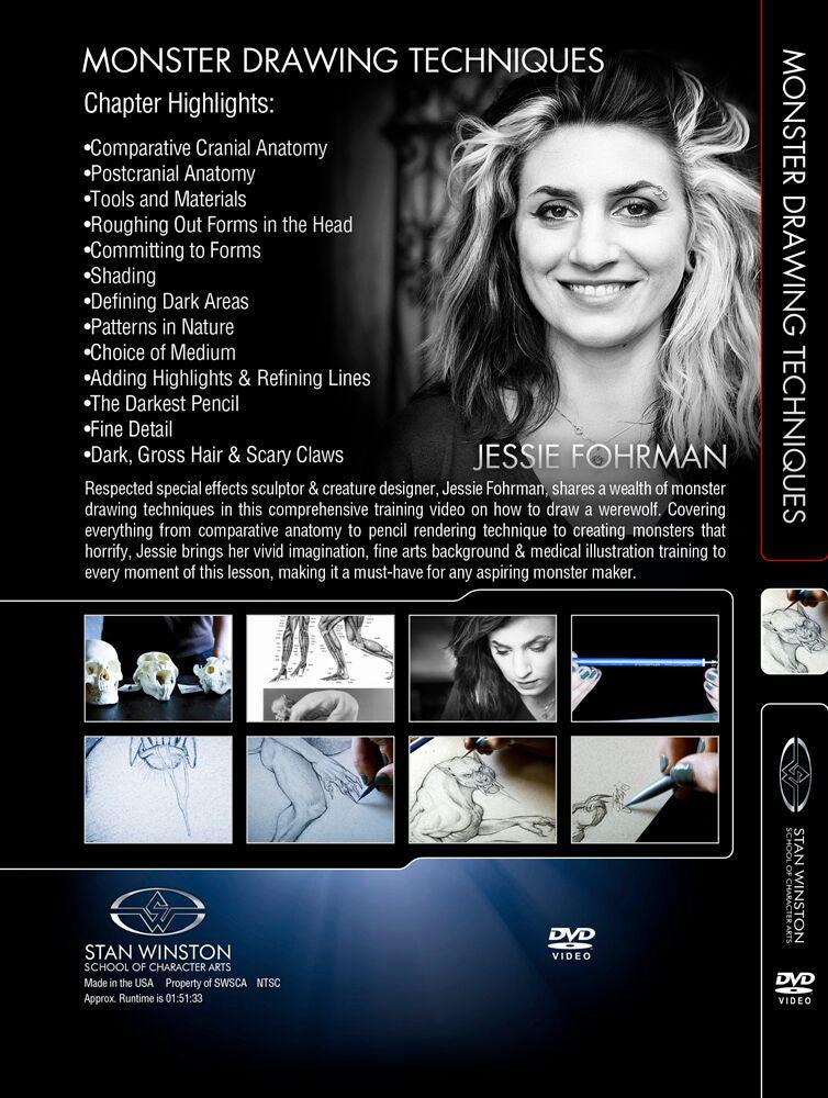 Stan Winston Studio Monster Drawing Techniques - How To Draw Werewolf (DVD) SFX Videos   