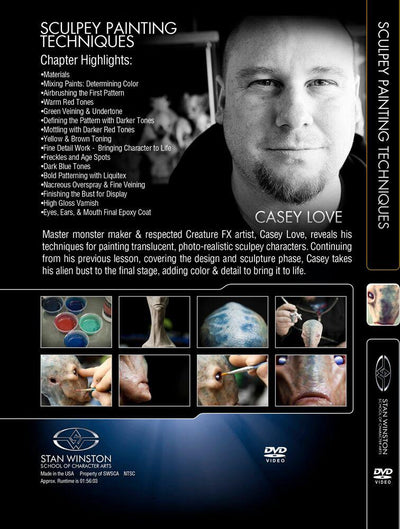 Stan Winston Studio Sculpey Painting Techniques (DVD) SFX Videos   