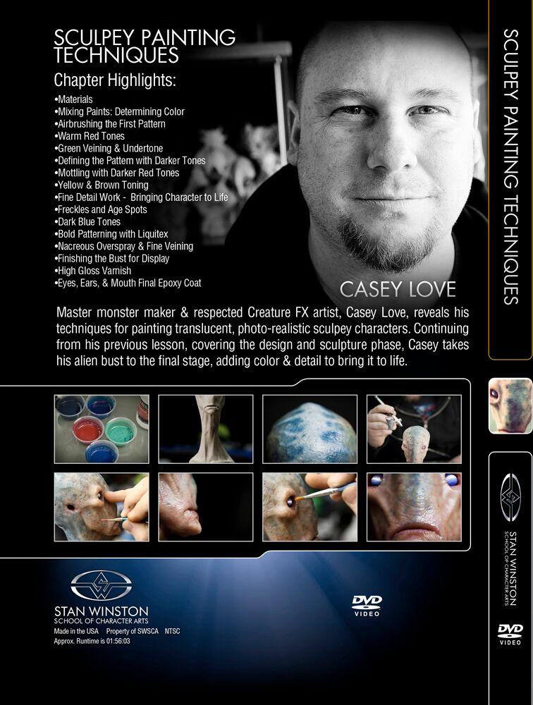 Stan Winston Studio Sculpey Painting Techniques (DVD) SFX Videos   