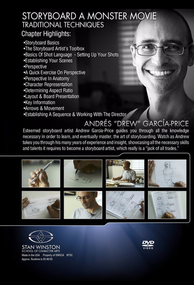 Stan Winston Studio Storyboard A Monster Movie - Traditional Techniques (DVD) SFX Videos   