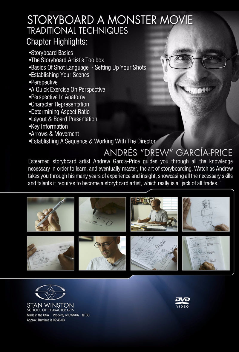 Stan Winston Studio Storyboard A Monster Movie - Traditional Techniques (DVD) SFX Videos   