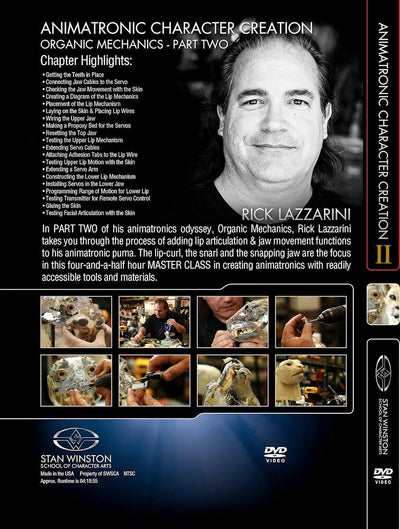 Stan Winston Studio Animatronic Character Creation Organic Mechanics (DVD) SFX Videos   
