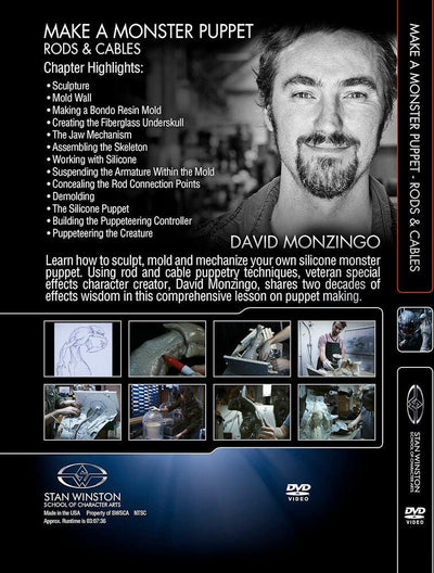 Stan Winston Studio How To Make A Monster Puppet - Rods & Cables (DVD) SFX Videos   