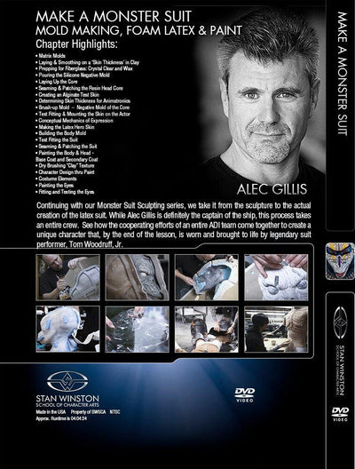 Stan Winston Studio Make a Monster Suit - Moldmaking, Foam Latex & Paint (DVD) SFX Videos   