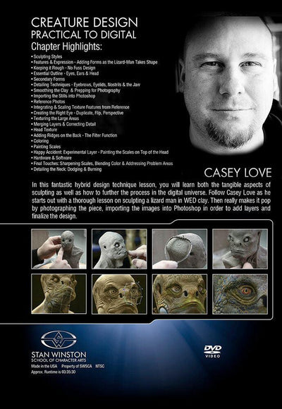 Stan Winston Studio Creature Design - Practical to Digital (DVD) SFX Videos   
