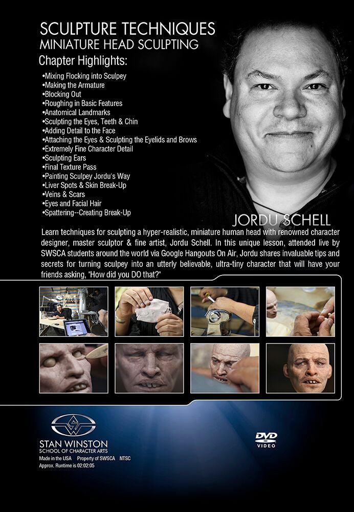 Stan Winston Studio Sculpture Techniques Miniature Head Sculpting (DVD) SFX Videos   