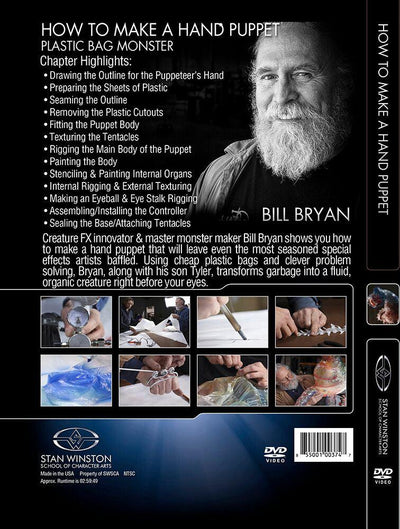 Stan Winston Studio How To Make A Hand Puppet - Plastic Bag Monster (DVD) SFX Videos   