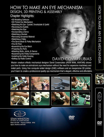 Stan Winston Studio How To Make An Eye Mech - Design, 3D Print & Assembly (DVD) SFX Videos   