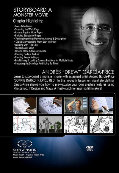 Stan Winston Studio Storyboard A Monster Movie - Digital Techniques (DVD) SFX Videos   