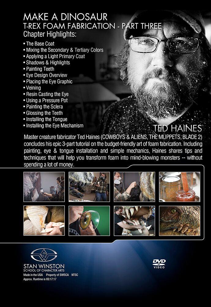Stan Winston Studio Make a Dinosaur T-Rex Foam Fabrication (DVD) SFX Videos   