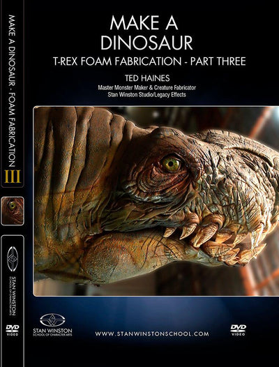 Stan Winston Studio Make a Dinosaur T-Rex Foam Fabrication (DVD) SFX Videos Part 3  