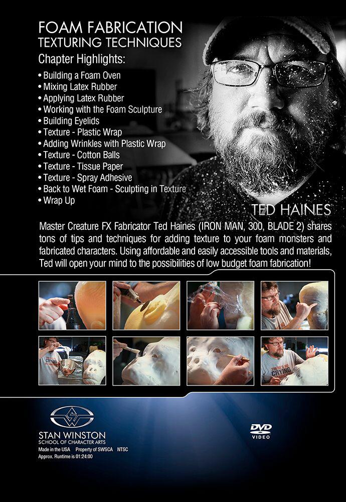 Stan Winston Studio Foam Fabrication - Texturing Techniques (DVD) SFX Videos   