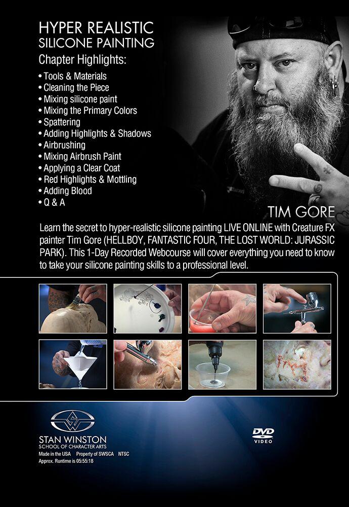 Stan Winston Studio How to Paint Realistic Silicone Skin (DVD) SFX Videos   
