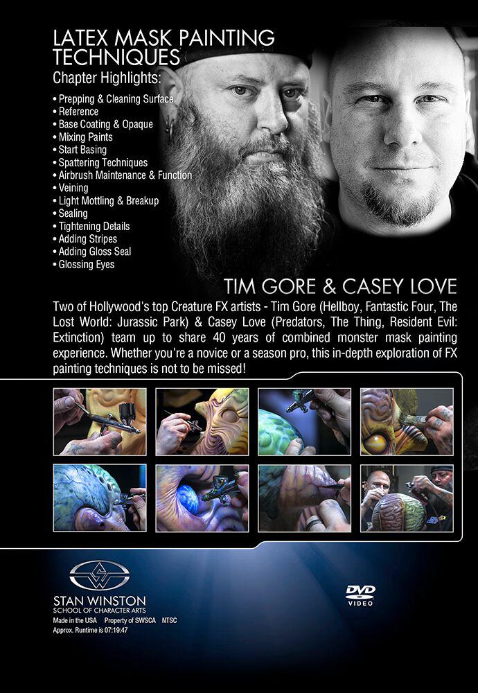 Stan Winston Studio Latex Mask Painting Techniques (DVD) SFX Videos   