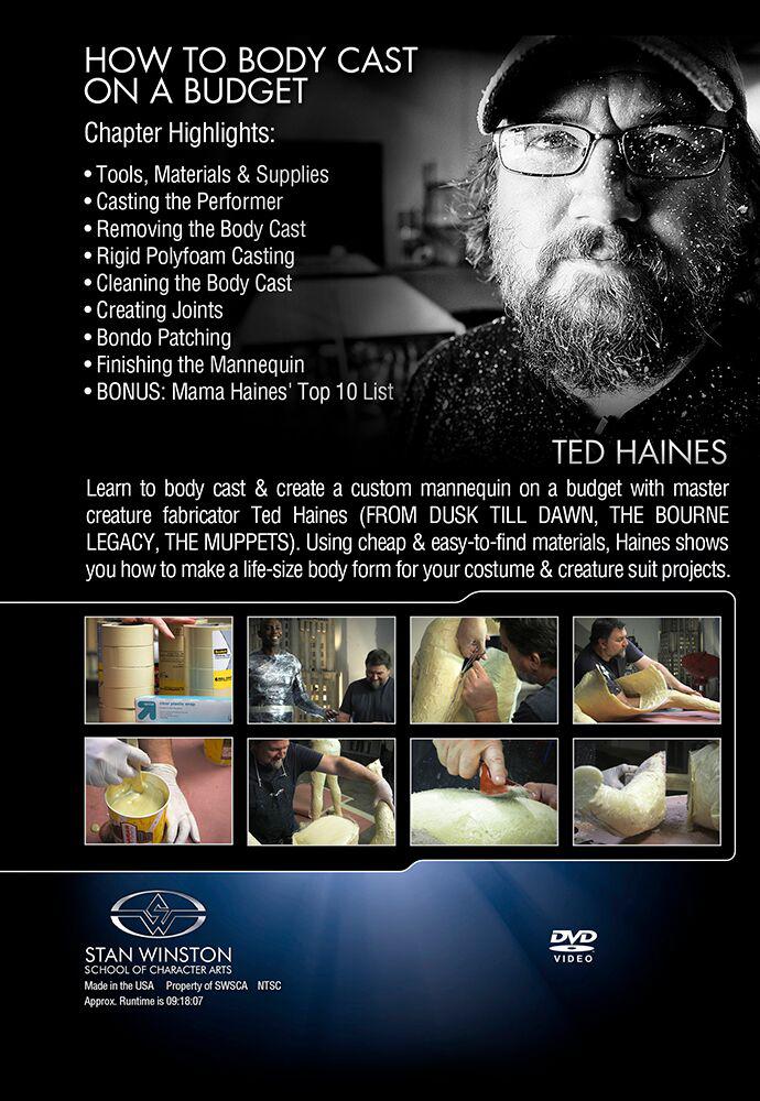 Stan Winston Studio How to Body Cast on a Budget (DVD) SFX Videos   