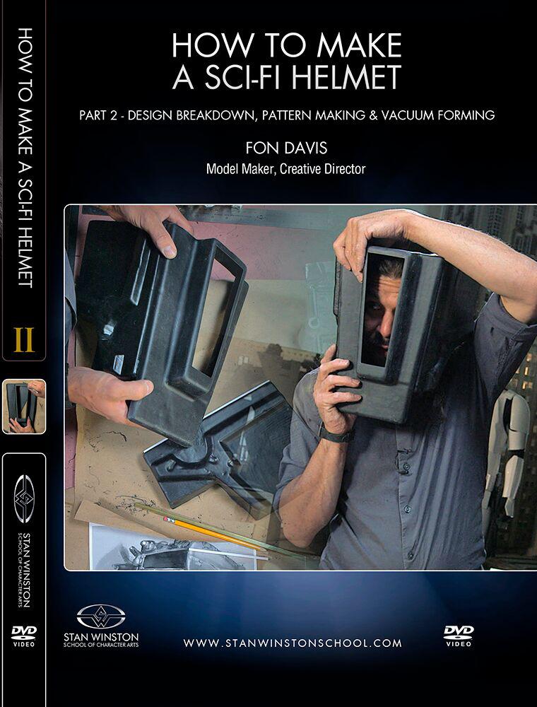 Stan Winston Studio How to Make a Sci-Fi Helmet (DVD) SFX Videos Part 2  