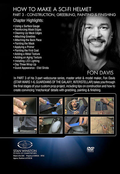Stan Winston Studio How to Make a Sci-Fi Helmet (DVD) SFX Videos   