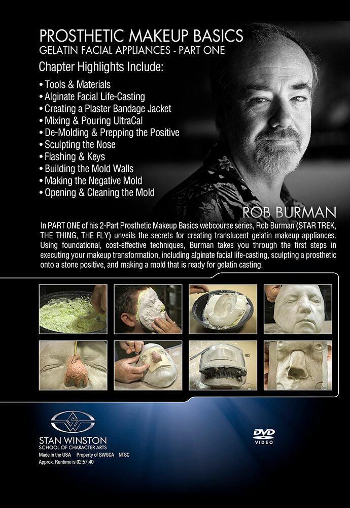 Stan Winston Studio Prosthetic Makeup Basics - Gelatin Facial Appliances (DVD) SFX Videos   