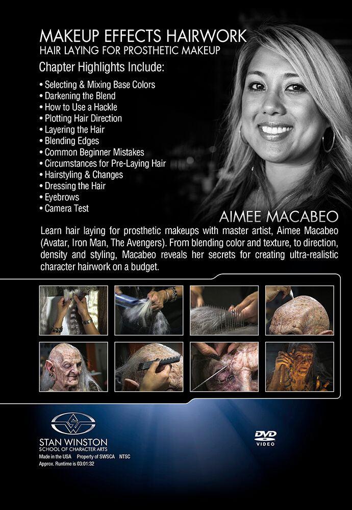Stan Winston Studio Character Hairwork - Hair Laying for Prosthetic Makeup (DVD) SFX Videos   