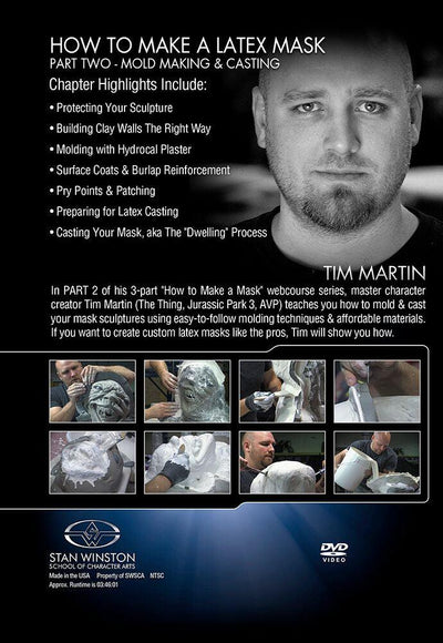 Stan Winston Studio How to Make a Latex Rubber Mask (DVD) SFX Videos   