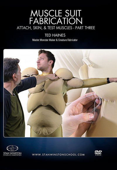Stan Winston Studio Muscle Suit Fabrication (DVD) SFX Videos Part 3 - Attach, Skin, & Test Muscles  