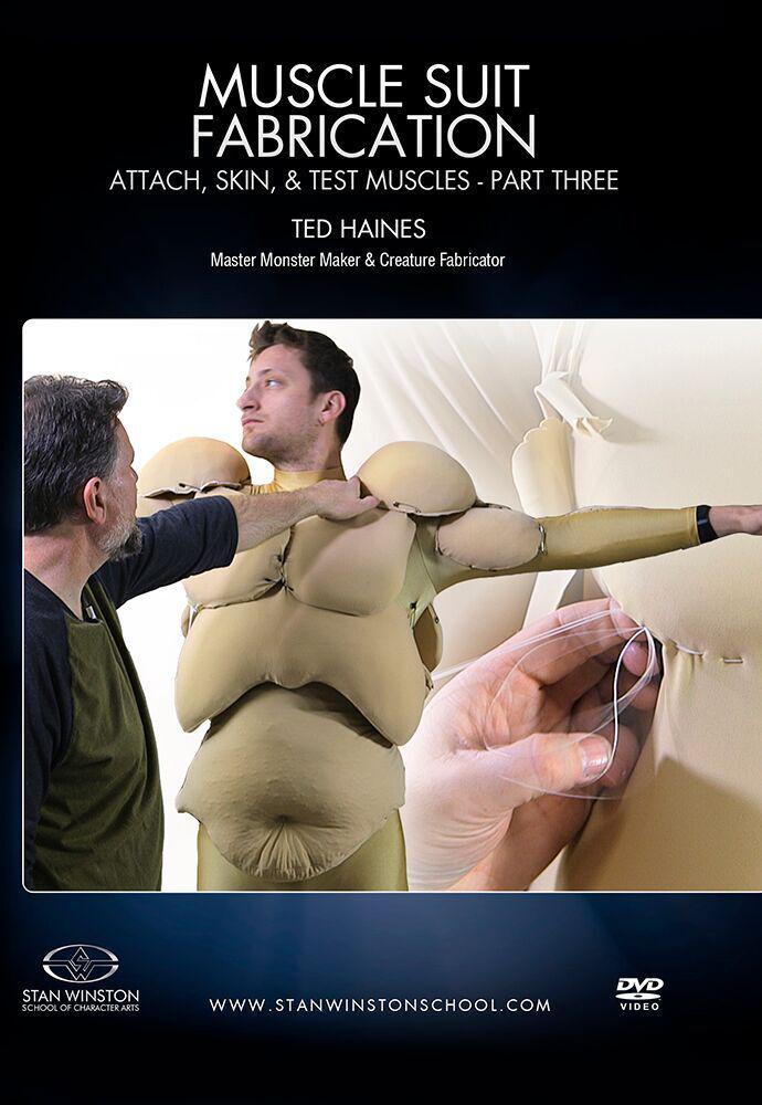 Stan Winston Studio Muscle Suit Fabrication (DVD) SFX Videos Part 3 - Attach, Skin, & Test Muscles  