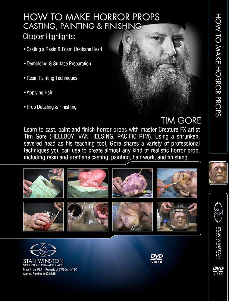 Stan Winston Studio How to Make Horror Props Casting, Painting, and Finishing (DVD) SFX Videos   
