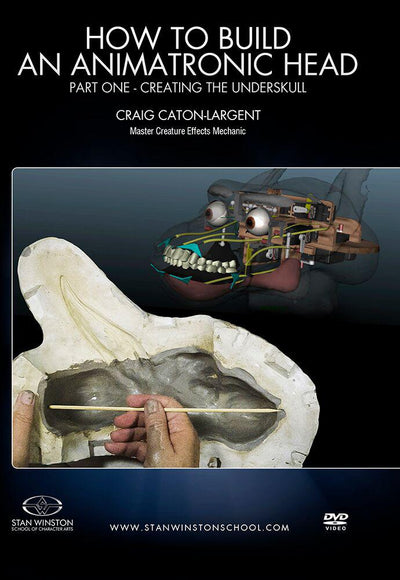 Stan Winston Studio How to Build an Animatronic Head (DVD) SFX Videos Part 1 - Creating the Mechanical Underskull  